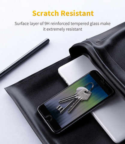 UNBREAKcable Protective Glass for iPhone SE 2022/2020, Pack of 2 Screen Protector for iPhone SE 2020/8/7/6/6s, [9H Hardness], 2.5D Double Defense Series Screen Protector, Scratch-Resistant,