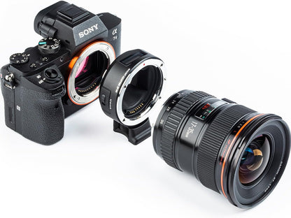VILTROX EF-E5 Lens Mount Adapter EF/EF-S to E-Mount Auto Focus Lens Converter Ring Compatible with Canon EF/EF-S Lens to Sony E Mount A9 A9II A9III A7V A7IV A7III A7II A7 a6700 a6600 a6400