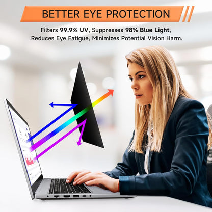 Nano Laptop Privacy Screen 13.3 Inch 16:10, No Glue Computer Monitor Privacy Shield, Matte Anti Glare Blue Light Filter Compatible with Lenovo Hp Dell Acer Asus Thinkpad Envy Xps