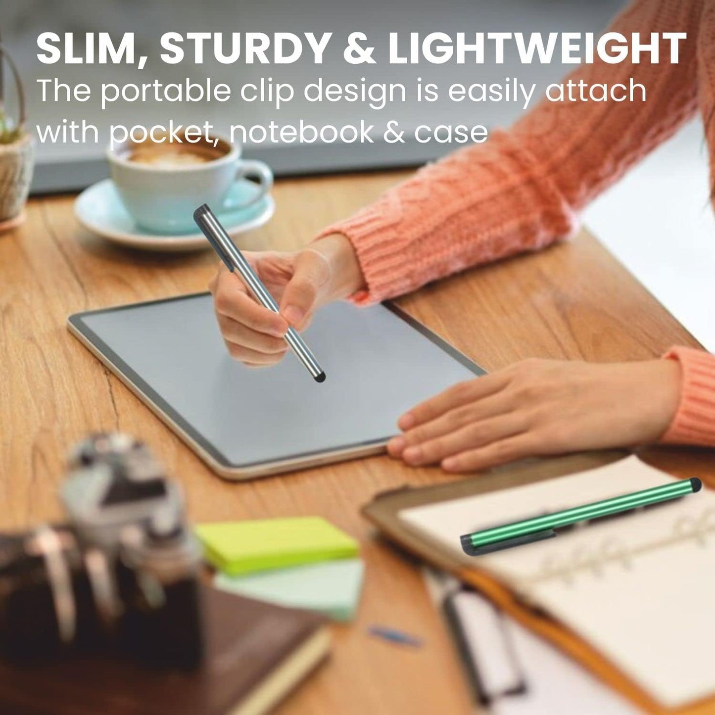 Stylus Pens for Touch Screens, 300 Pieces Stylists Pack Universal Colorful Long Metal, Touch Screen Pens for iPad, iPhone, Android, Galaxy, Chrome Book, Tablets, Assorted Colors All Touch Devices - 4"