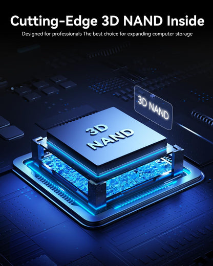 KOOTION 2TB NVMe Internal SSD PCIe 4.0, M.2 2280 NVMe Gen 4 Internal Solid State Drive Up to 5000MB/s, Storage Memory for PC