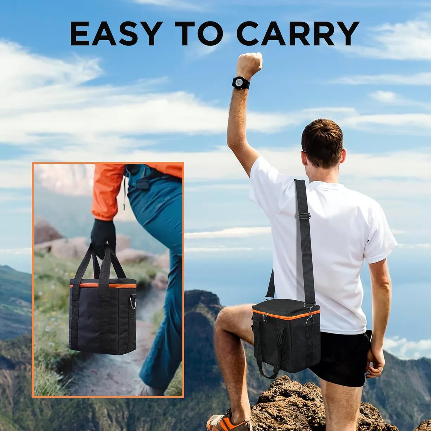 ZeroKor Portable Power Station Generator Carrying Case Compatible With R200 Power Stations (R200 Power Station Not Included) Travel Carrying for Outdoor Essentials