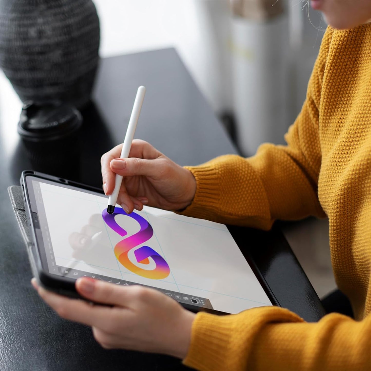 50Pcs Replacement Nibs for Touch Screen Pen, Rubber Tips for Stylus Pens, Soft, No Scratches, Sensitivity and Precision, Universal Stylus Ends (0.24inch/6mm)