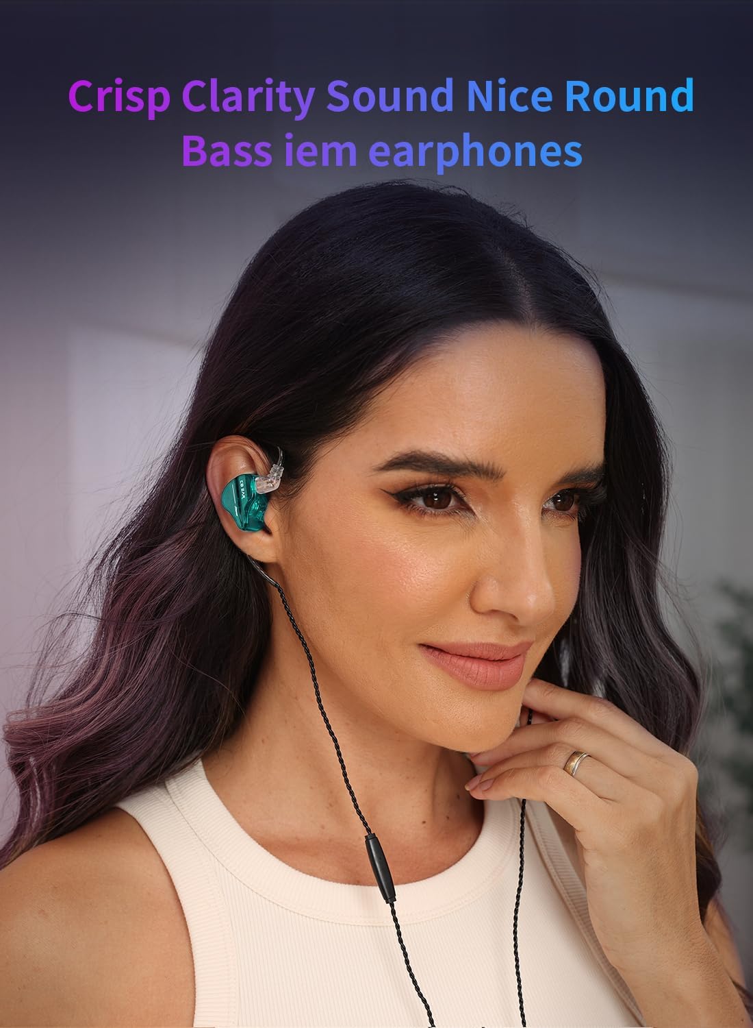 KBEAR Storm Wired Earbuds in Ear Headphones for Singers Musicians on Stage Studio Church,Crisp Clarity Sound Nice Round Bass IEM Earphones Monitor Hi Res Detachable OFC Silver-Plated Cable