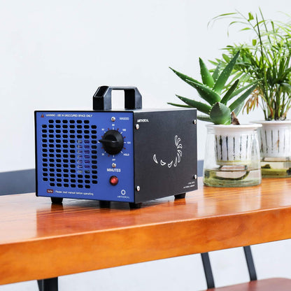 Airthereal MA5000 Commercial Ozone Generator, High Capacity Ozone Machine Odor Removal - Home Air Ionizers O3 Deodorizer for Rooms, Smoke, Cars and Pets, Eliminate Odors up to 2000sq.ft., Blue
