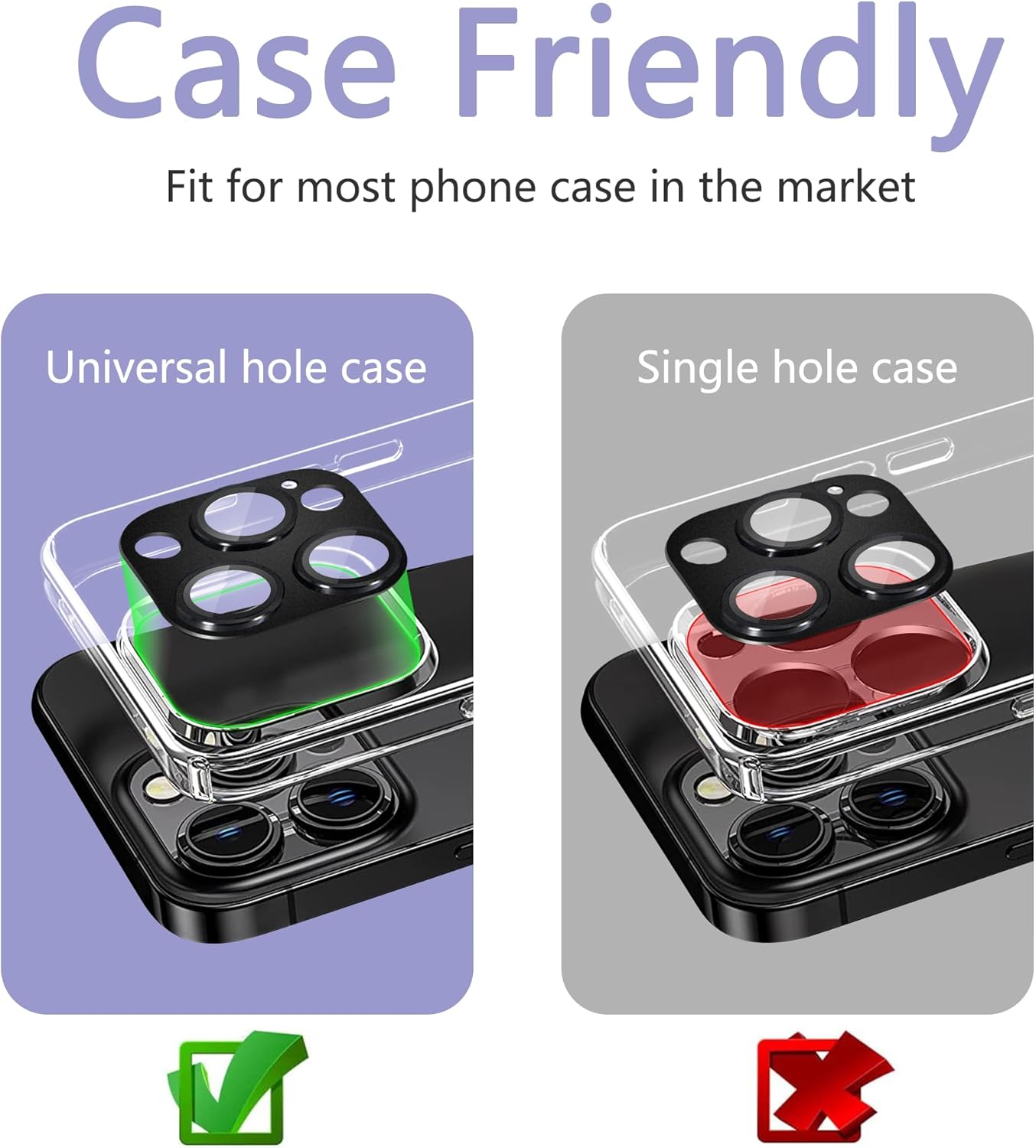 2 Pack Camera Lens Protector for iPhone 13 Pro/iPhone 13 Pro Max,[Not Easy to Breakn ] AR Tempered Glass Strong Adsorption Metal Camera Cover Screen-Gold