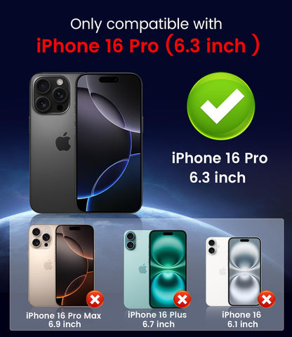 Magnetic for iPhone 16 Pro Case [Compatible with MagSafe][Built-in Camera Lens Protector] Slim Soft Silicone Bumper Shockproof Metallic Luster Phone Case (Gold)