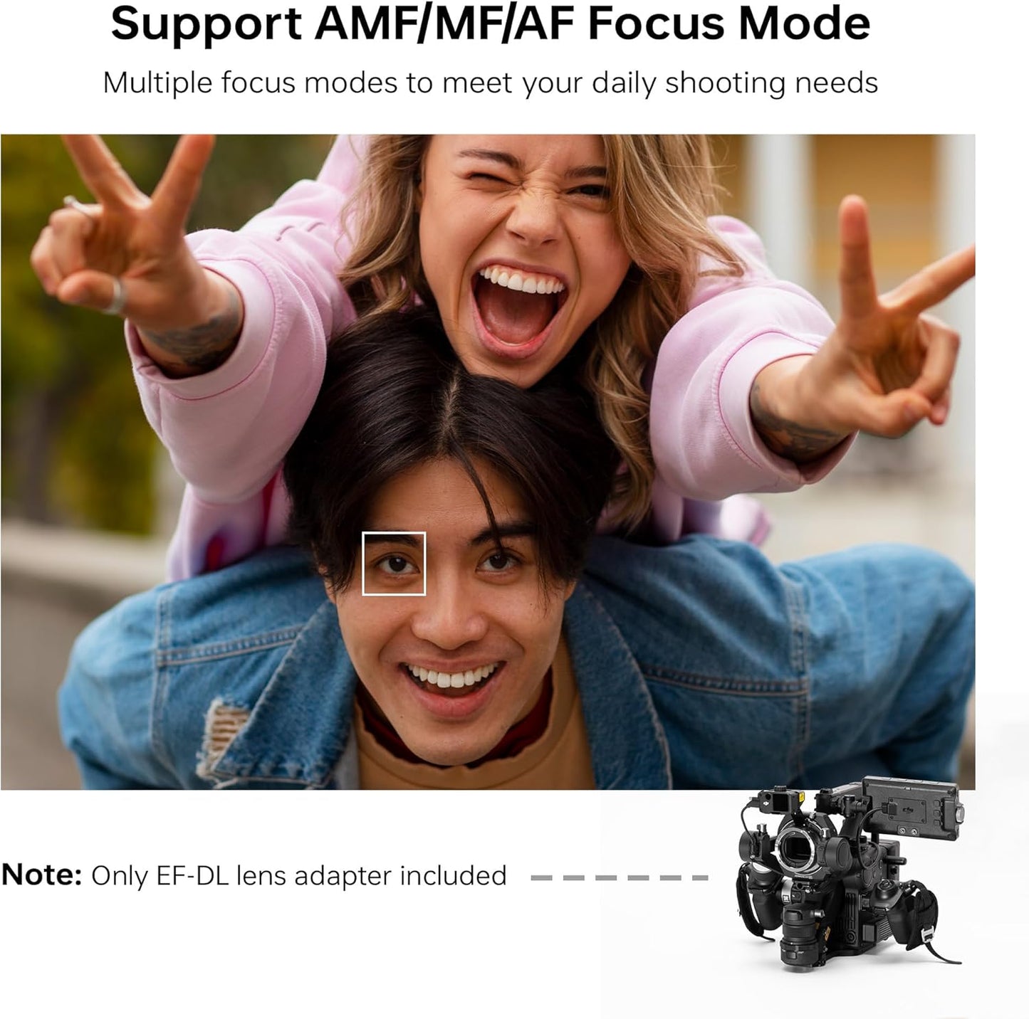 VILTROX EF-DL Lens Mount Adapter Auto Focus EF/EF-S Lens to DJI Ronin 4D Camera Lens Adapter Converter with USB Type-C Upgrade Compatible with Canon EF/EF-S Lens to DJI Ronin 4D Camera