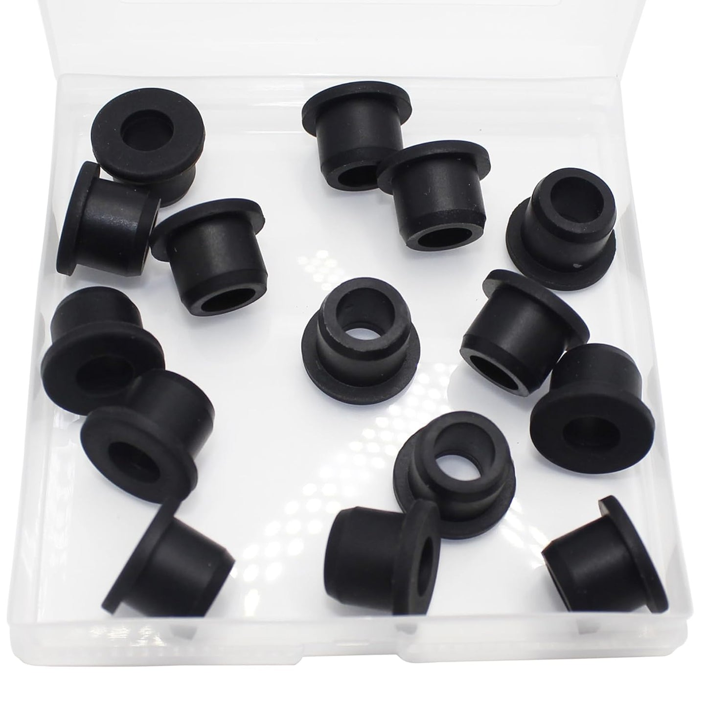 15 Pcs1/2" Drill Hole, 5/16" ID Silicone Rubber Grommets for Wiring, Automotive Firewall Hole Plug Top Hat Metal Wall Drywall Grommets for Vinyl Tubing in Hydroponic Irrigation Systems