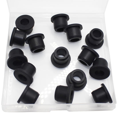 15 Pcs1/2" Drill Hole, 5/16" ID Silicone Rubber Grommets for Wiring, Automotive Firewall Hole Plug Top Hat Metal Wall Drywall Grommets for Vinyl Tubing in Hydroponic Irrigation Systems