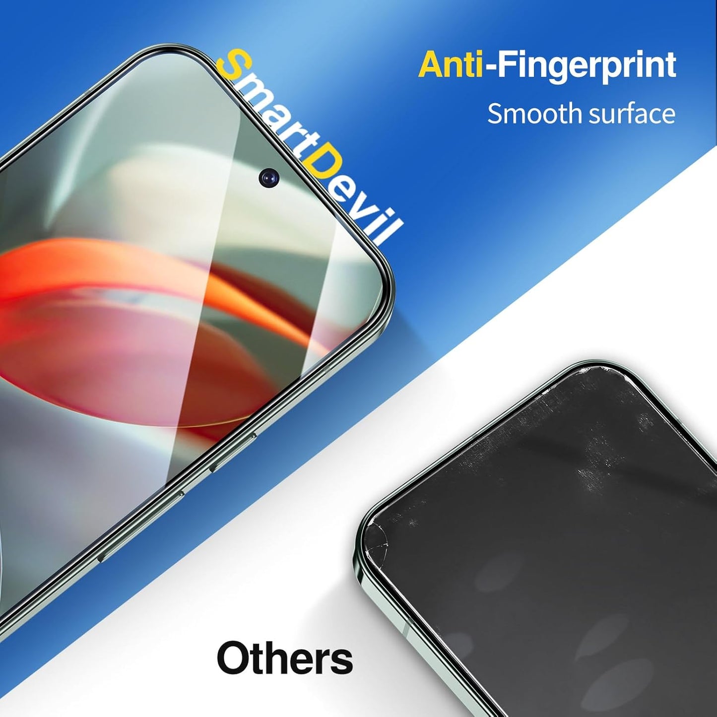 SMARTDEVIL [3+1 Pack Screen Protector For Google Pixel 9 Pro With Camera Lens Protector, Finger Print Reader Compatible, Clear 9H Tempered Glass Film, Fast & Easy Installation, Alignment Frame