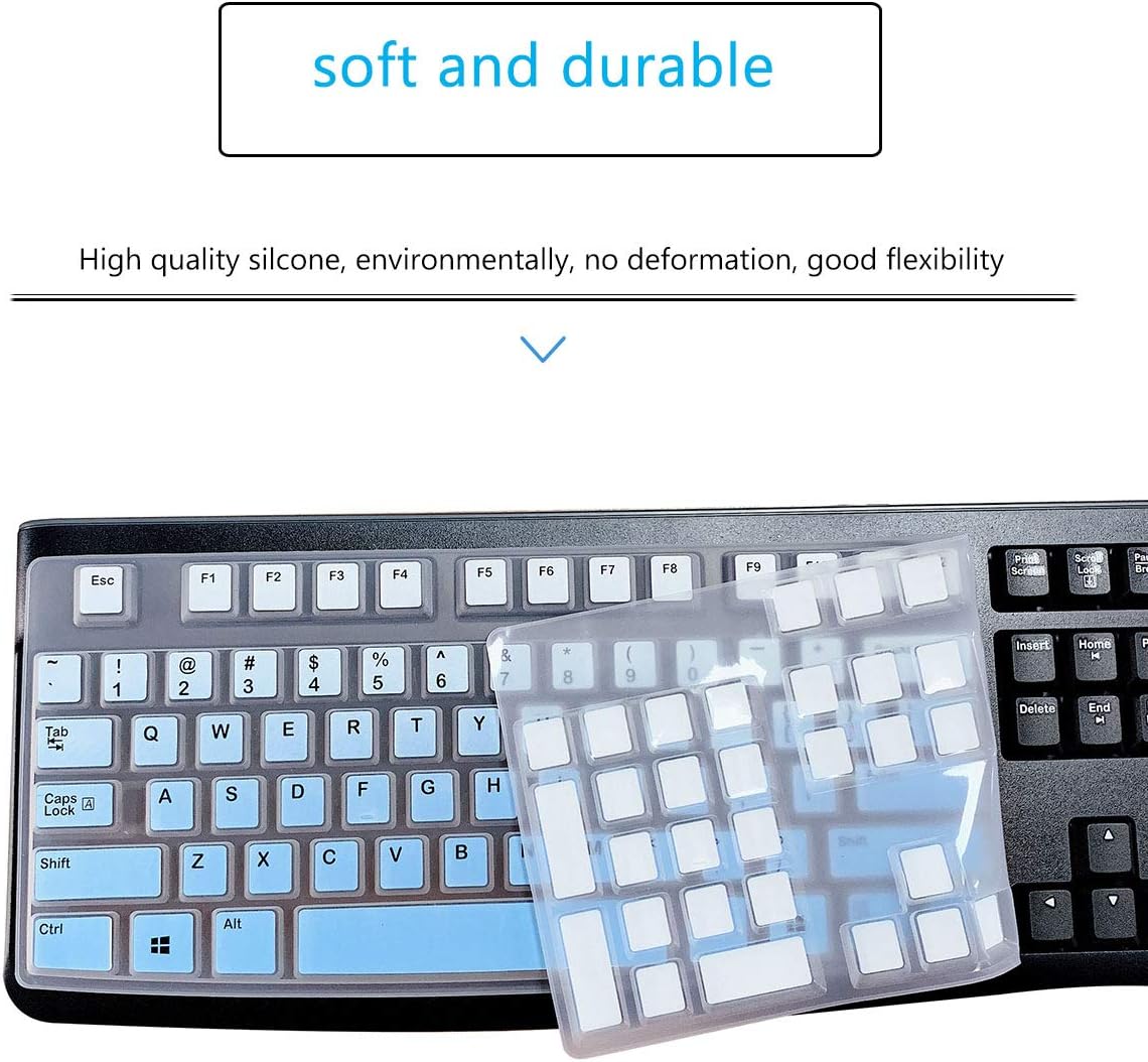 MUBUY Keyboard Cover & Skin Protector for Logitech MK120 - keyboard Protective Skin, US Layout
