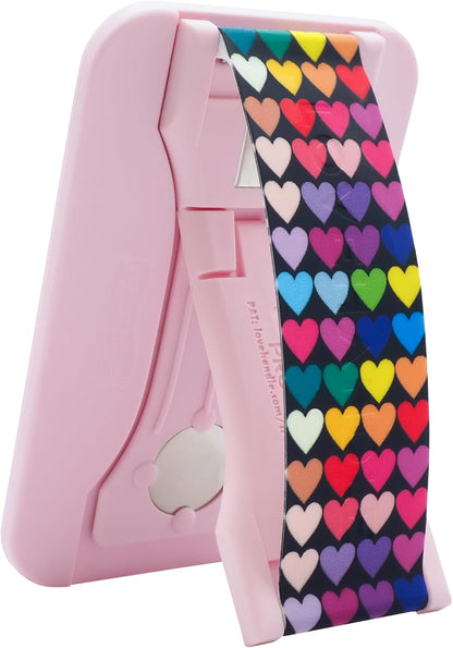 LoveHandle PRO MagSafe Compatible Magnetic Phone Grip w/Kickstand - Mount, Strap and Stand for Smartphone and Tablet - MagSafe Ring Included - Fits All Devices - Heartfelt