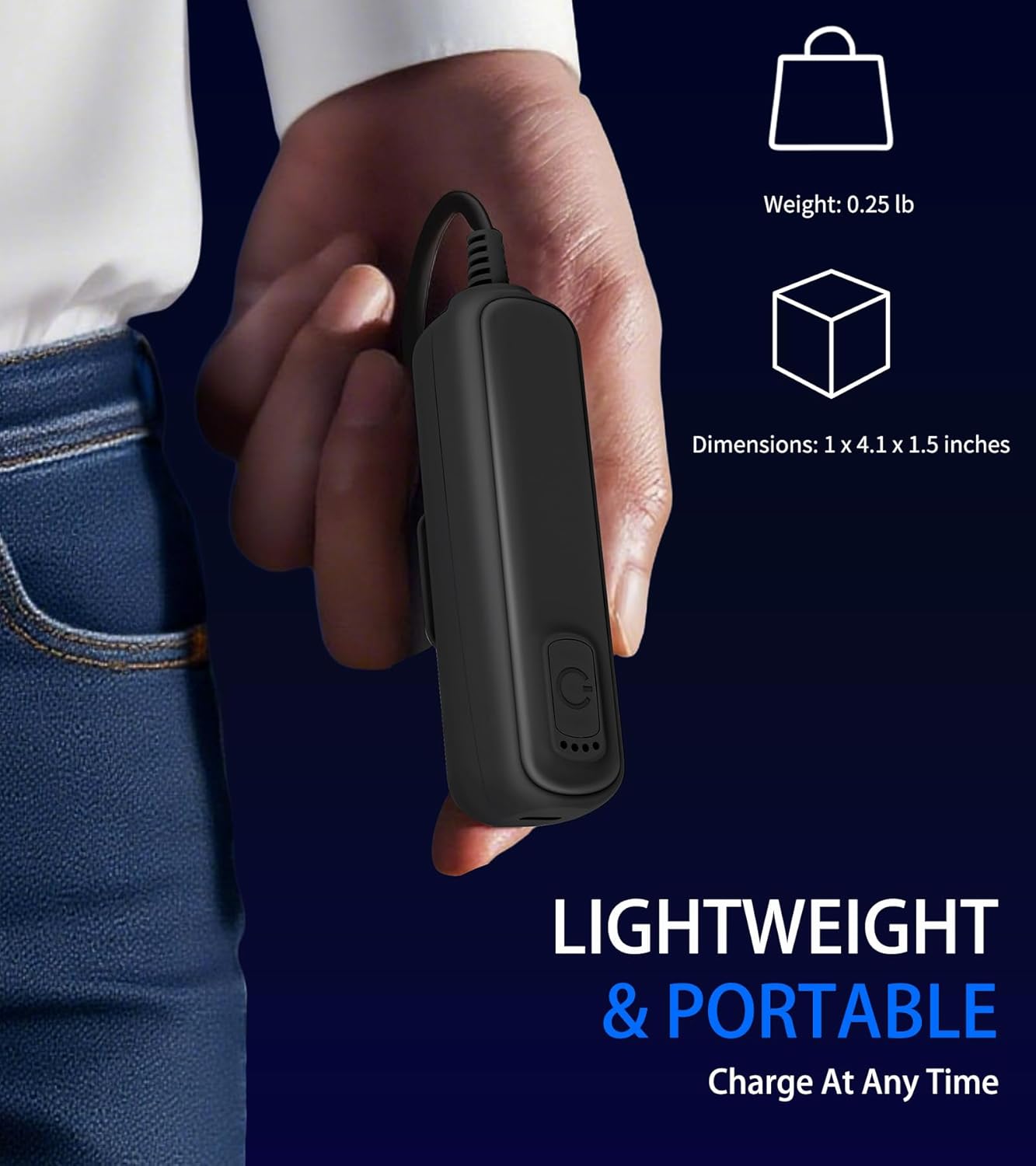 Battery Pack for Meta/Oculus Quest 3S/3/2,5000mAh Battery VR Charger, Extend 2-4 Hours Playtime, Lightweight Fast Charging VR Headset Safe Power Bank for Meta Quest 3S/3/2 Accessories