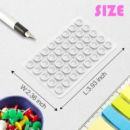 Silicone Double Sided Suction Phone Case Mount, Detachable Hands Free & Strong Grip Holder for Selfies & Videos, Compatible iPhone Android (White, 1Pack)