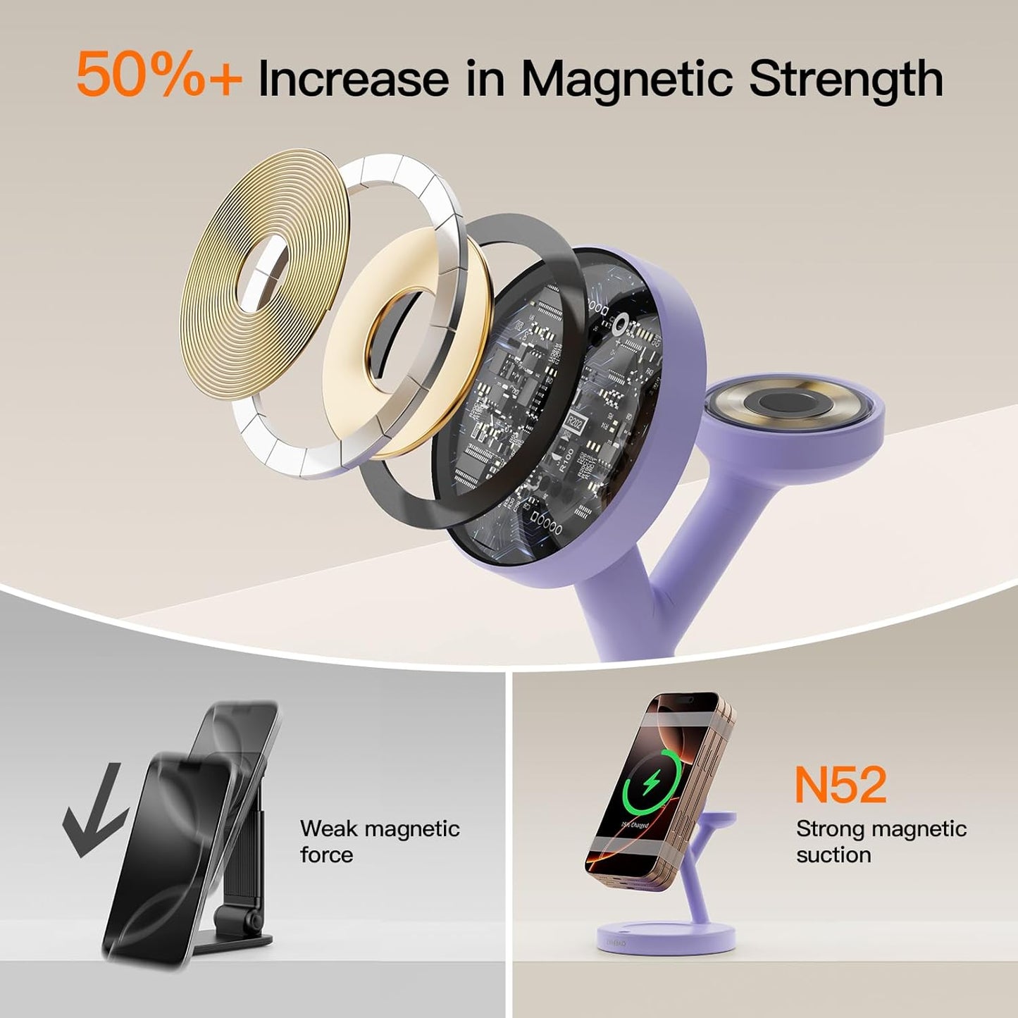 2025 3 in 1 Charging Station for Apple iPhone AirPods Watch with Mag-Safe Charger Wireless Charger Stand for iPhone 16 15 14 13 12 Series AirPods iWatch Series - Gifts for Wife & Husband