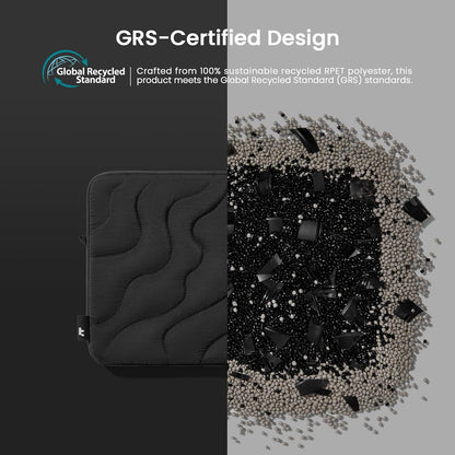 tomtoc 360 Protective Puffy Tablet Sleeve for iPad Pro 11-inch (M4/(4th/3rd/2nd/1st Gen), iPad Air 11-inch (M3) 2025/(M2) 2024 with Magic Keyboard/Smart Keyboard, Quilted Soft Puffer iPad Case