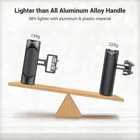 SmallRig Mini Side Handle Handgrip with Dual 1/4"-20 Screw Mount for Mirrorless Digital Camera DSLR Camera Small Camera Cage Built-in Wrench, Up and Down Adjustable, Pack of 2-4957