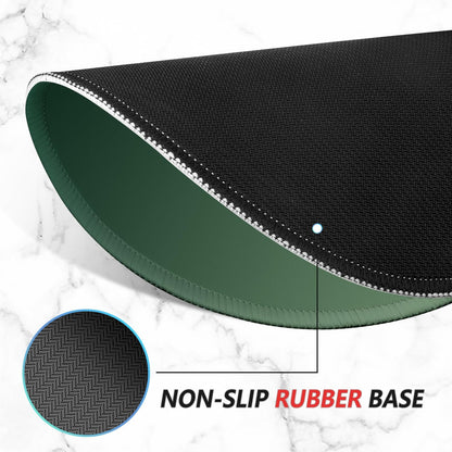 ITNRSIIET Mouse Pad Non-Slip Rubber Base Smooth Surface Stitched Edges Waterproof Durable Compatible with All Mice for Office & Gaming, Desk Accessory, Diameter 8.7 inch, Forest Gradient