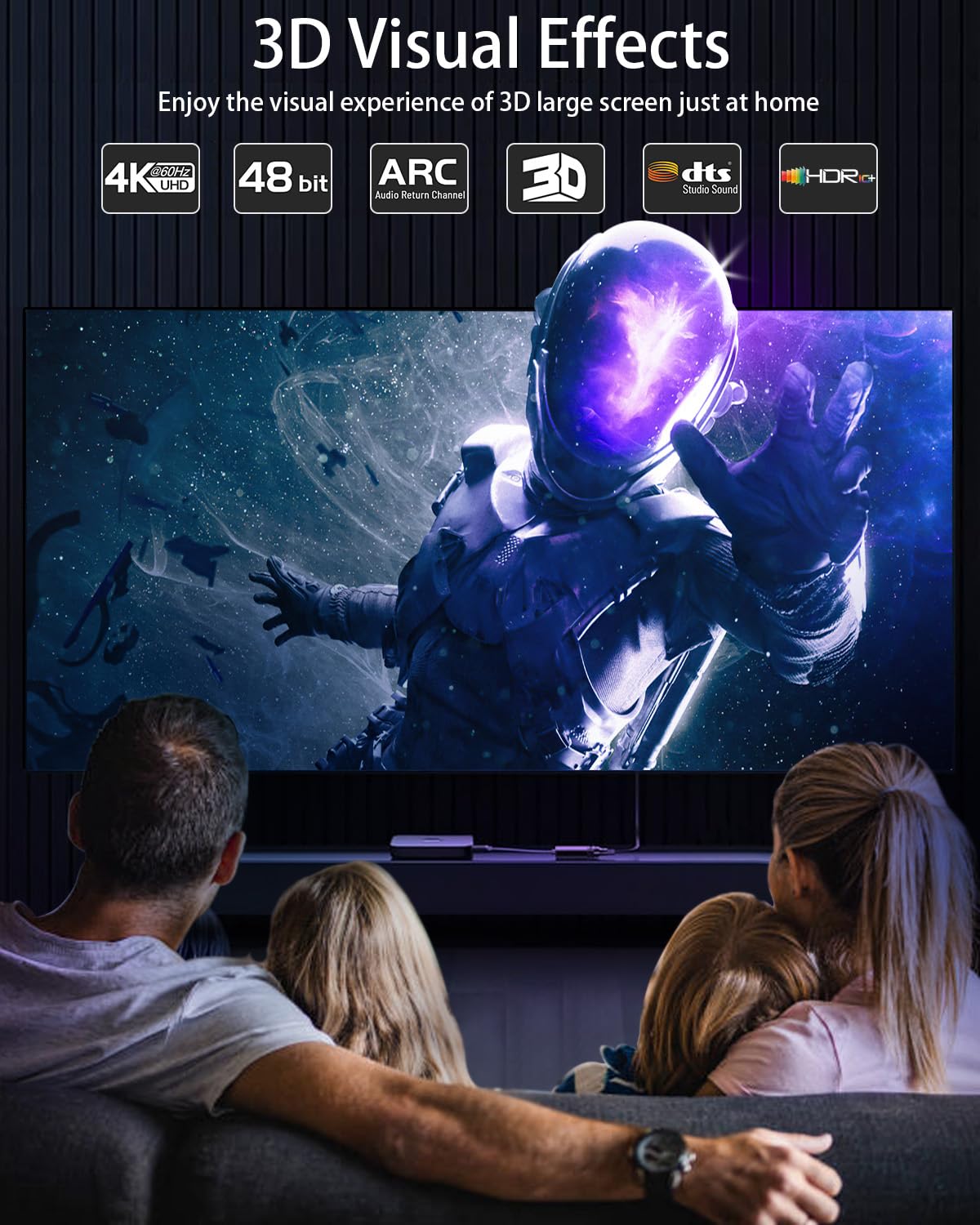 LEADSTAR HDMI Cable 4K 20 ft / 6m, High Speed HDMI 2.0 Cord Braided | 4K@60Hz, Ultra HD, 2160p, ARC, HDR, 3D, HDCP 2.2 | for Xbox, PS5, TV, Laptop, Monitor