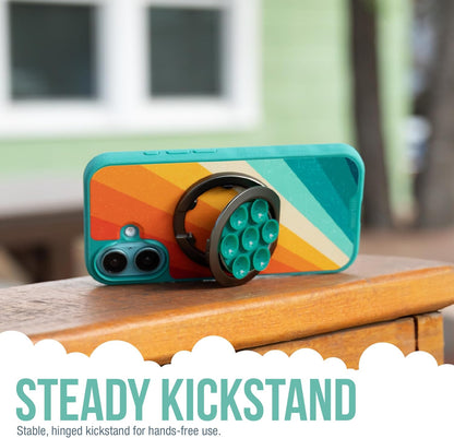 Smartish® MagSafe Suction Mount - WallFlower - 3 in 1 Reversible Magnetic Phone Grip Finger Loop, Suction Mount, Kickstand w/Universal MagSafe Adapter Kit for Apple iPhone - So Jaded