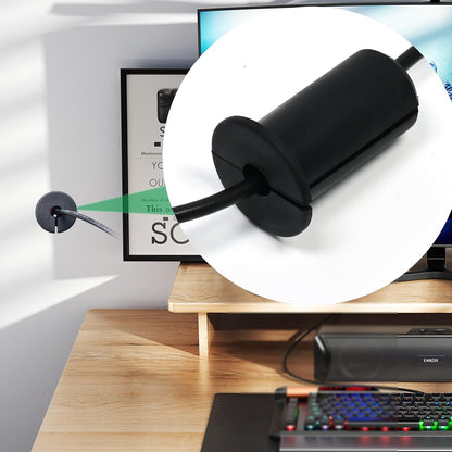 6pc Starlink Cable Grommet 1" Silicone Waterproof Wall Hole Pass Through Split Cable Bushings for TV Wire Ethernet Cord, Starlink Cable Routing Kit Accessories, 38mm/1.5" Ht, Blue