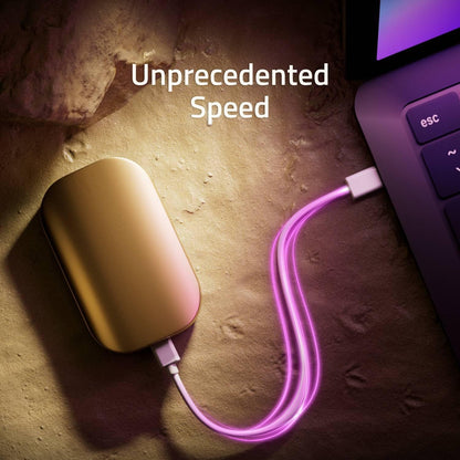 SK hynix Beetle X31 512GB Portable SSD with DRAM, up to 1050MB/s, USB 3.2 Gen2, External Hard Drive Compatible with PC, Mac, Laptop, PS5 (Champagne Gold)