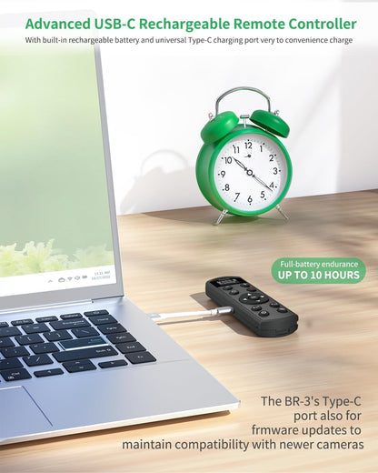 for Nikon Camera Remote Control, Hanpusen Rechargeable Wireless Shutter Release with OLED Screen for Nikon Z6 III/Zf/Z5II/Z50/Z50 II/Z fc/P1000/P1100/P950/B600/A1000/Z6 II/Z30/Z5/Z7 II, Replace ML-L7