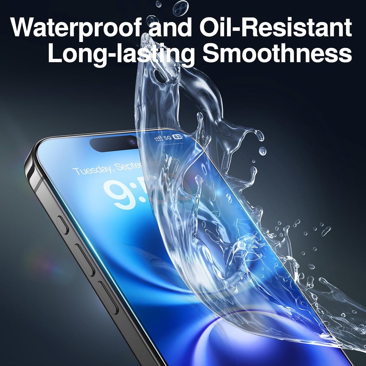 SMARTDEVIL 2 Pack Screen Protector for iPhone 16 (6.1 Inch) Tempered Glass, HD Clear Film, Easy Installation, Dust-Free & Bubble-Free