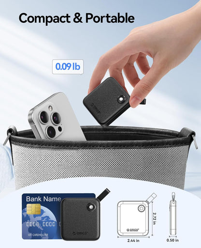 ORICO Portable SSD 2 TB with 2 in 1 USB C Cable, External Solid State Drives, Up to 460MB/s, Status Indicator, Reliable Storage for USB-C Smartphone, Tablet, PC - B5PLUS