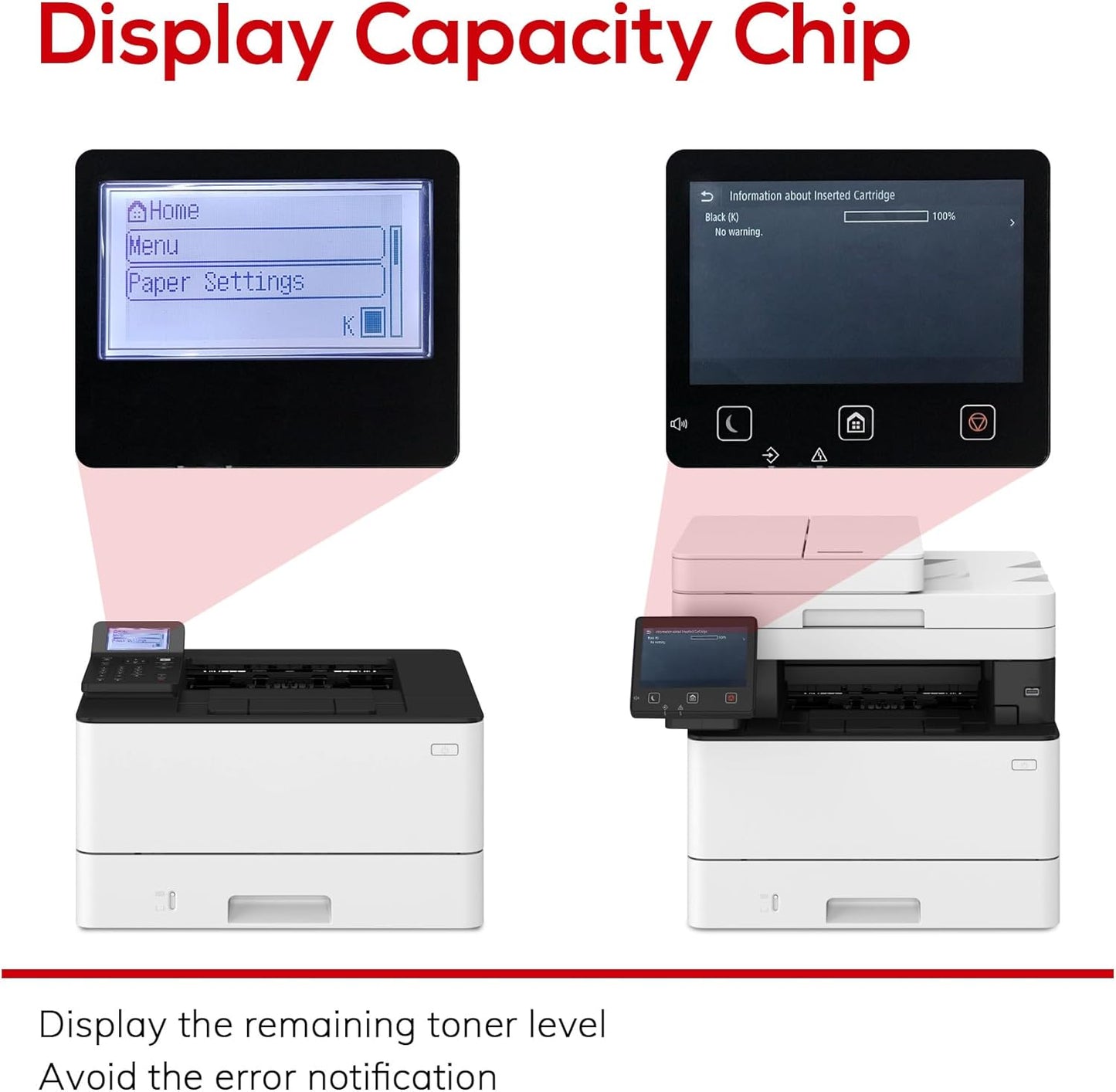 Compatible 057 Toner Cartridge with Display Capacity Chip Replacement for Canon 057 057H CRG-057 Works with Canon imageCLASS MF455dw MF445dw LBP226dw LBP227dw LBP228dw Printer(057 Black x2 )