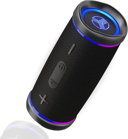 TREBLAB HD77 Bluetooth Speaker - Powerful 360° Sound with Impactful Bass, 30W Portable Wireless Audio, 20H Battery, IPX7 Waterproof, TWS Stereo, Shockproof Design for Outdoor, Beach, Pool, Jobsite