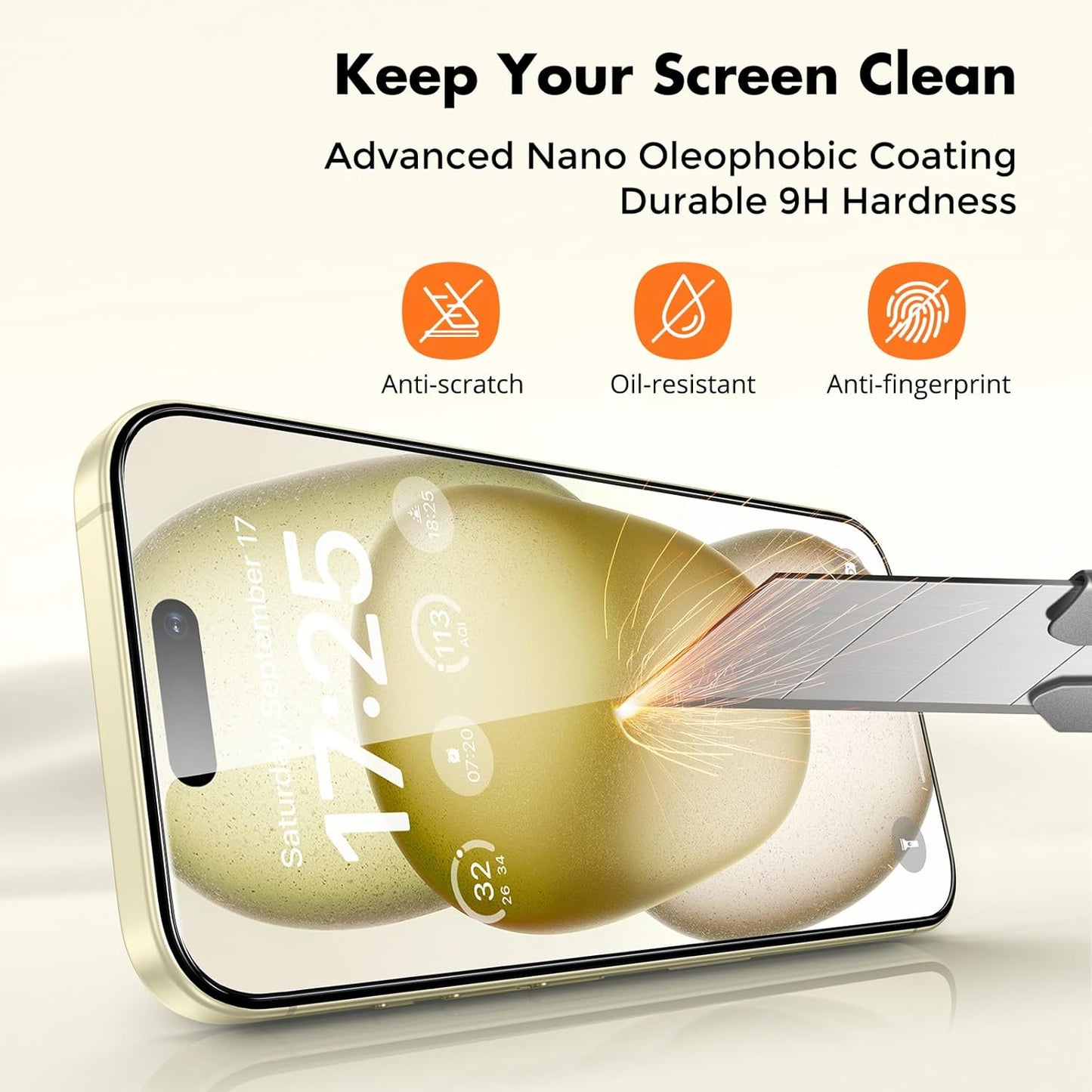 UNBREAKcable 2-Pack Screen Protector for iPhone 16, Double Shatterproof Tempered Glass [Easy Installation Frame] [9H Hardness] [99.99% HD Clear] [Case Friendly] for iPhone 6.1 inch