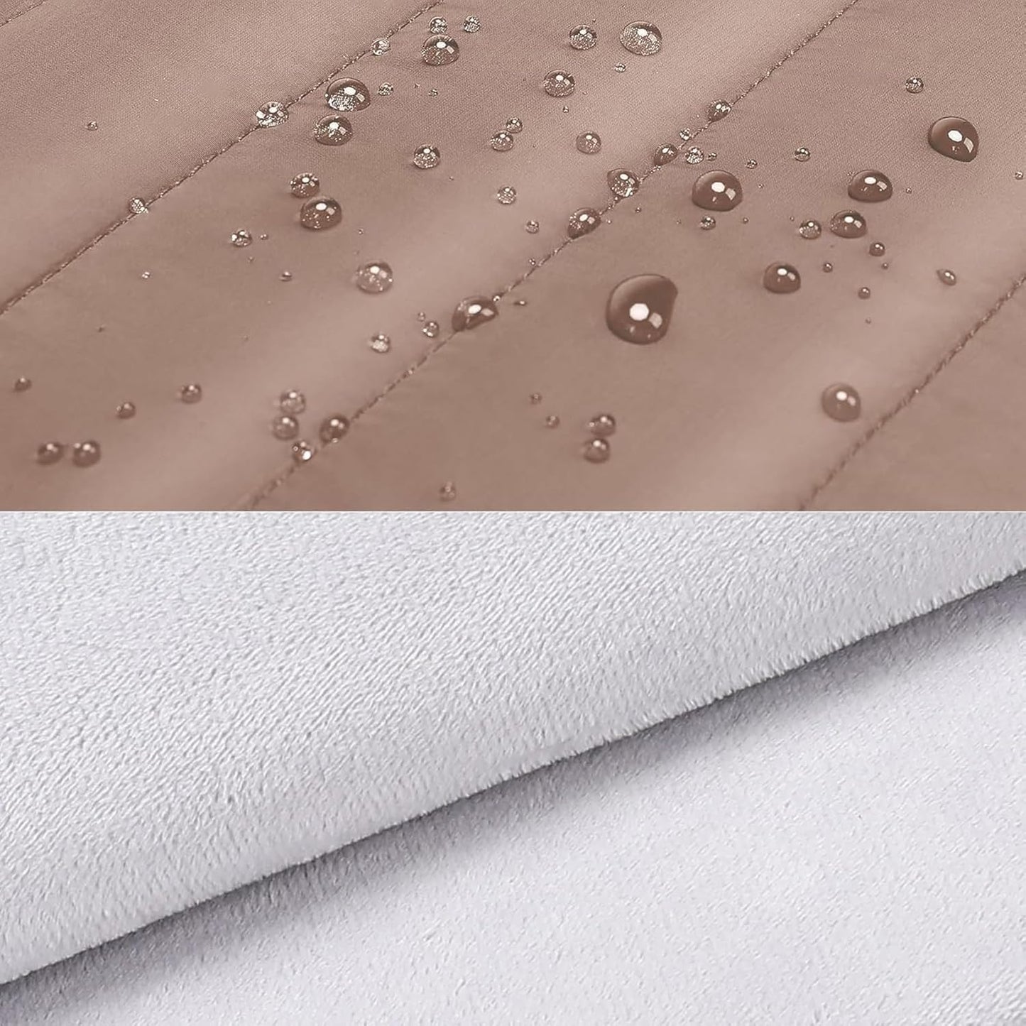 MOSISO 15-15.6 inch Laptop Case, 16 inch Puffy Laptop Sleeve Compatible with MacBook Pro 16, HP Dell ASUS Acer Toshiba Lenovo Notebook Computer, Polyester Horizontal Bag with Small Case, Brown