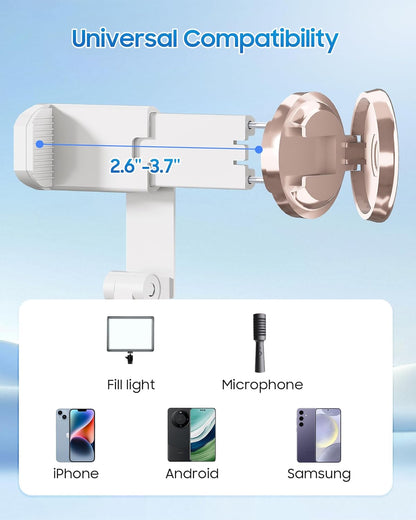 67" Selfie Stick Phone Tripod, All-in-1 Cell Phone Tripod with Wireless Remote, Extendable Compact Tripods Portable Travel Stand for iPhone Android Selfie/Video Recording/Live Stream/Vlog