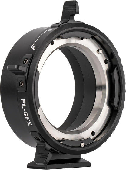 VILTROX PL-GFX Lens Adapter Converter Ring Manual Focus with Rotary Lock Compatible with PL Lens to Fuji G Mount GFX Cameras Fuji GFX50R, GFX50S, GFX50S II, GFX100S, GFX100/PL-GFX Pro