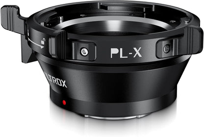 VILTROX PL-X Lens Mount Adapter Ring Lens Converter with Rotary Lock Compatible with PL Lens to Fuji X-Mount Cameras- X-Pro1/X-Pro2/X-E1/X-E2/X-E2s/X-E3/X-H1/X-T1/X-T2/X-T3, etc.
