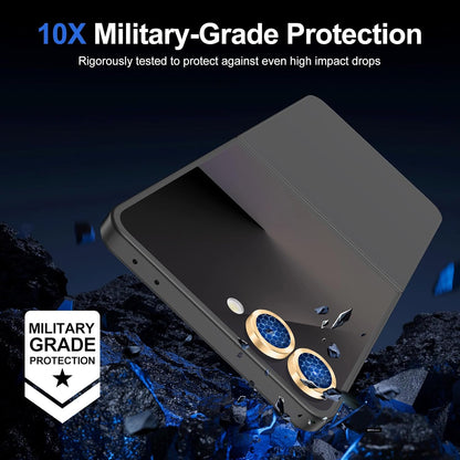 for Samsung Galaxy Z Flip 7 Camera Lens Protector, Individual Metal Ring Tempered Glass Lens Cover, [Strong Adsorption] Scratch Resistant Ultra-Thin HD Clear Lens Cover, 1 Set-Gold