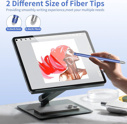 Stylus Pen for Touchscreen,2-in-1 High Sensitivity & Precision Stylus Pen,Suitable for Ipad/iPhone/Android Tablets,Compatible with All Touch Screen Devices(3 Stylus-Silver/Blue/Rose Gold)