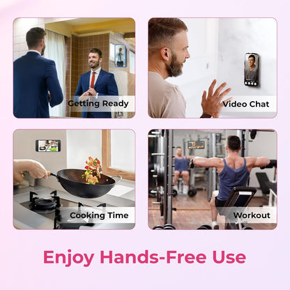 Sucky Upgraded Magnetic Suction Cell Phone Grip for MagSafe Case, Silicone Octo Cup Buddy Holder, Durable Magnet Phone Accessory for iPhone and Android (Clear)