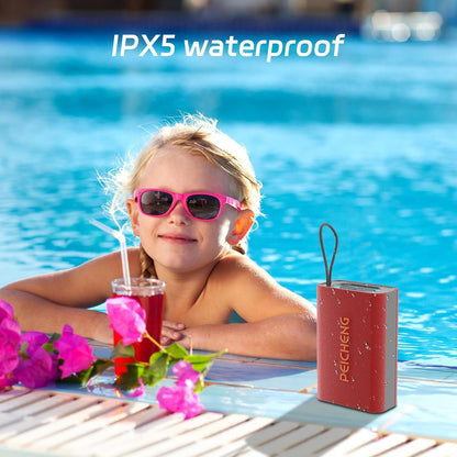 Speaker, Portable Wireless Bluetooth Speakers, Waterproof Loud Stereo Sound with RGB Lights TWS Long Playtime for Home/Party/Outdoor, Electronic Gadgets(1PCS, Red)