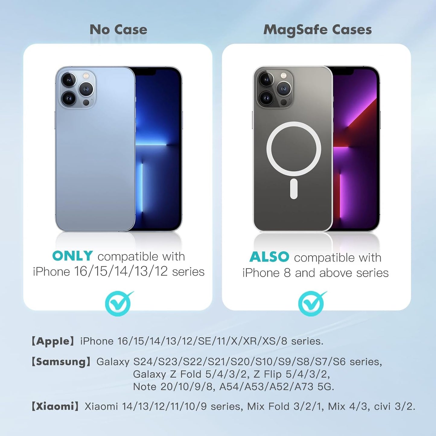 Wireless Charger iPhone Apple Qi2 Magsafe Charger 3 in 1 Charging Station Apple Magsafe Charger Stand for iPhone 16 15 14 13 12 Plus Pro Max, Apple Watch 1-9 Ultra, Airpods 2-3 Series