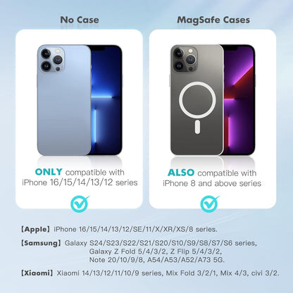 Wireless Charger iPhone Apple Qi2 Magsafe Charger 3 in 1 Charging Station Apple Magsafe Charger Stand for iPhone 16 15 14 13 12 Plus Pro Max, Apple Watch 1-9 Ultra, Airpods 2-3 Series