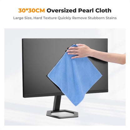 KF Concept 250ML Screen Cleaner Spray + Large Pearl Cloth + Microfiber Cloths*2 + 4 Brushes - Travel Size Electronic Cleaner for Car, Computer, Laptop, iPad, MacBook, Phone, Watch, Eyeglass