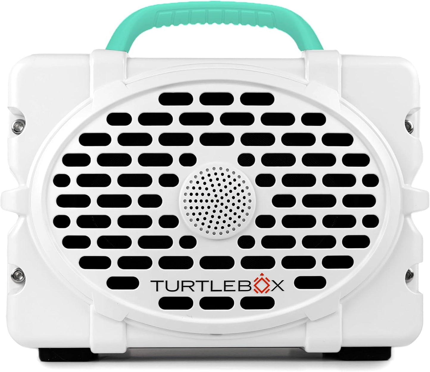 Turtlebox Original Gen 3: Portable Outdoor Bluetooth Speaker – Ultra-Loud (120dB), Waterproof (IP67), Rugged, Impact-Resistant, 3-Day Battery | Party Mode: Unlimited Pairing Stereo, White/Seafoam