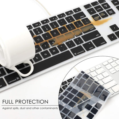 Allinside Black Keyboard Cover for iMac USB Keyboard A1243 MB110LL/B