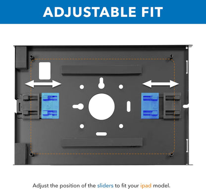 Mount-It! Anti-Theft Tablet Floor Stand Kiosk, Commercial Floor Kiosk with Universal Enclosure, Locking Tablet Mount Stand for iPad Gen 7-10, Pro, Air, 10.2 inch, 10.9 inch