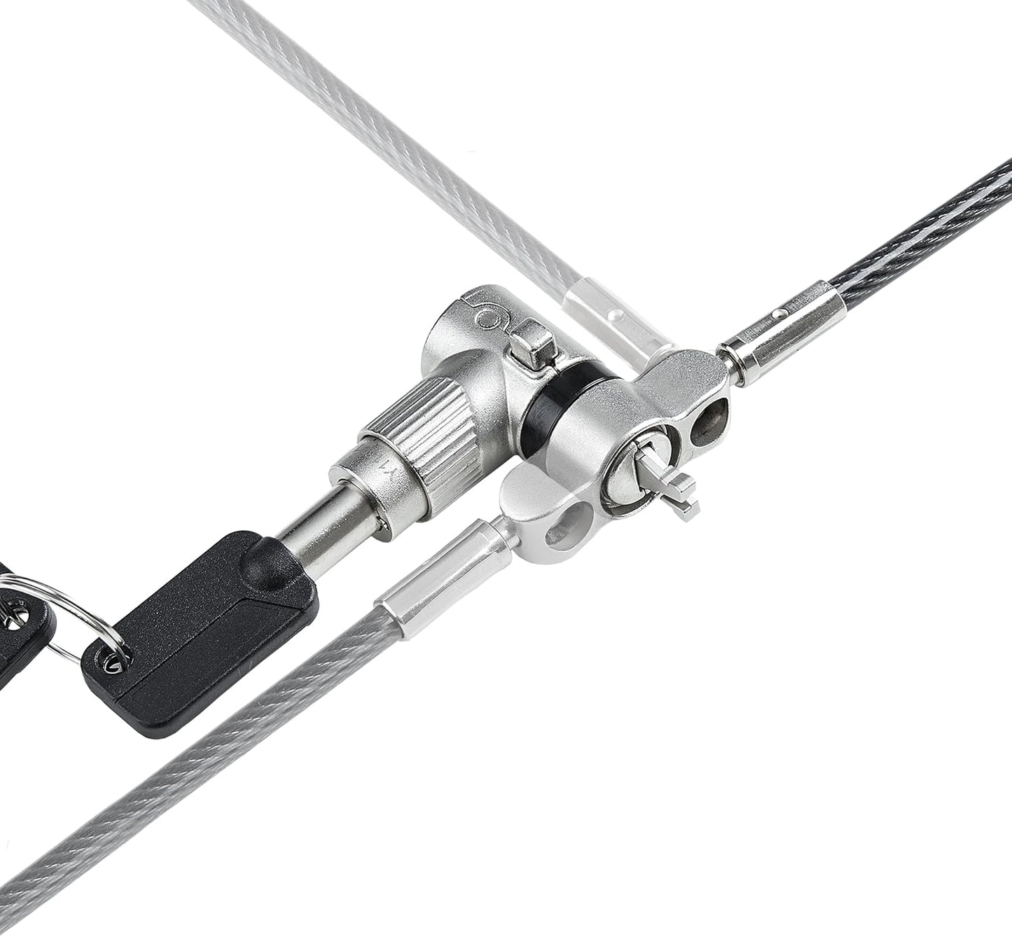 StarTech.com Universal Laptop Lock 6.6ft (2m), Security Cable for Notebooks Compatible with Noble Wedge/Nano/K-Slot, Keyed Locking Cable, Cut-Resistant Carbon Steel Cable, TAA (UNIVK-Laptop-Lock)