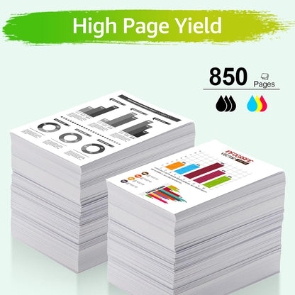 Upgraded 902XL Ink Cartridges Combo Pack Replacement for HP 902 902 XL Compatible with HP Officejet Pro 6968 6978 6970 Officejet 6950 6951 6962 Printer (1BK/1C/1M/1Y, 4 Pack)