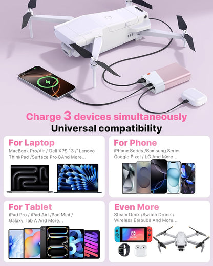 Portable Charger 20000mAh, 22.5W PD 3.0+QC 4.0 Super Fast Charging Power Bank, Cooler Aerospace Metal Case for iPhone 17 16 15 14, 13 Android, iPad, Samsung Google Tablet & More, Travel Essential